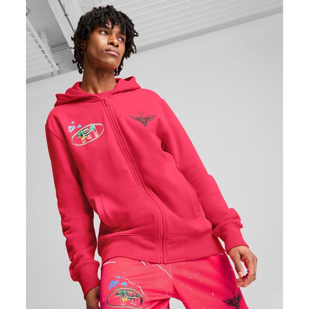 Puma 627787-01 Pembe Lamelo Ball Melo 1Love Full Zip Erkek