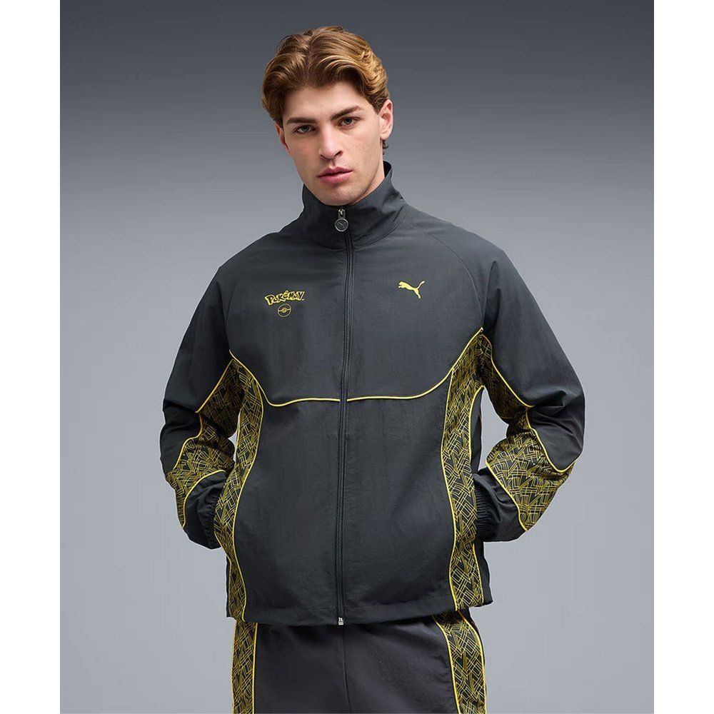 Puma 634916-76 Gri X Pokemon Graphic Track Jacket Erkek Ceket