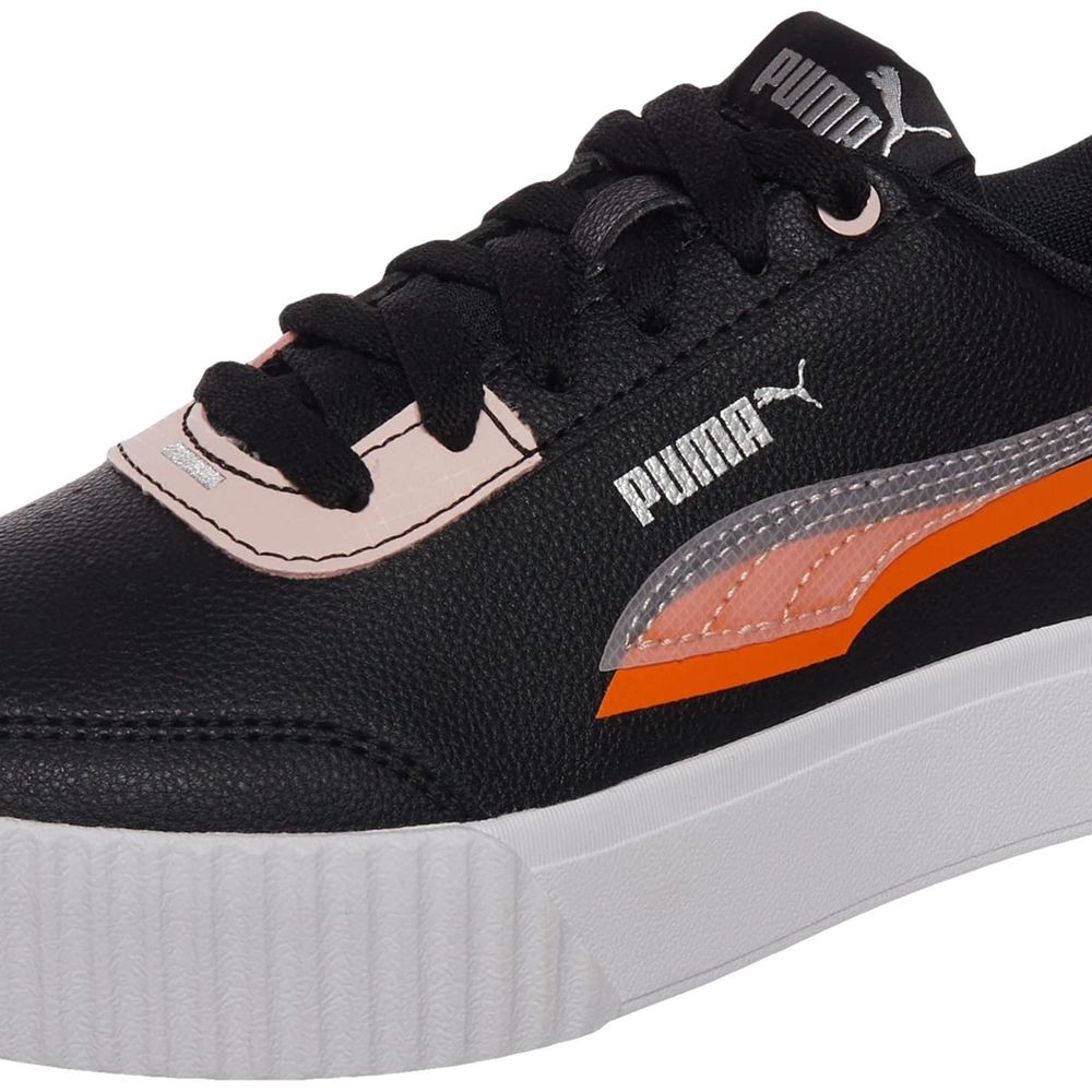 carina leather sneaker lift puma white pink