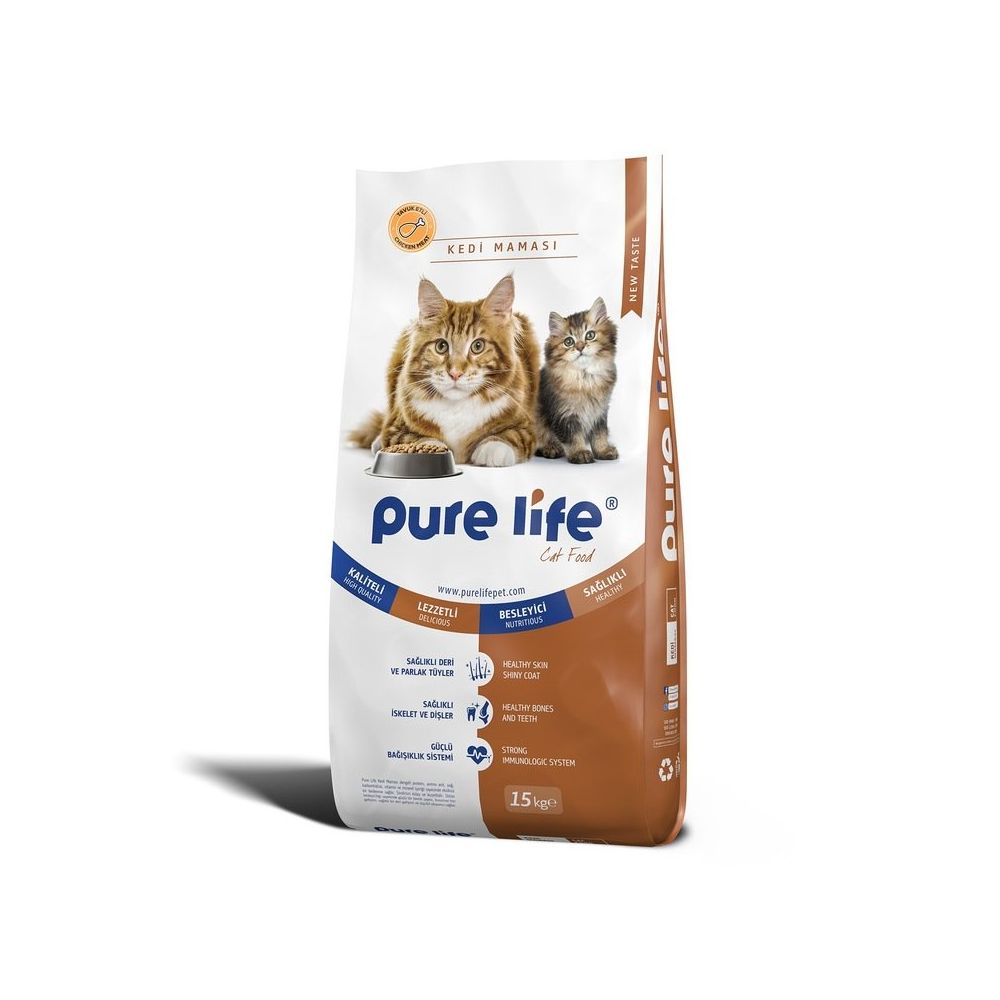 Pure Life 15 Kg Tavuk Etli Yetiskin Kedi Mamasi Fiyatlari
