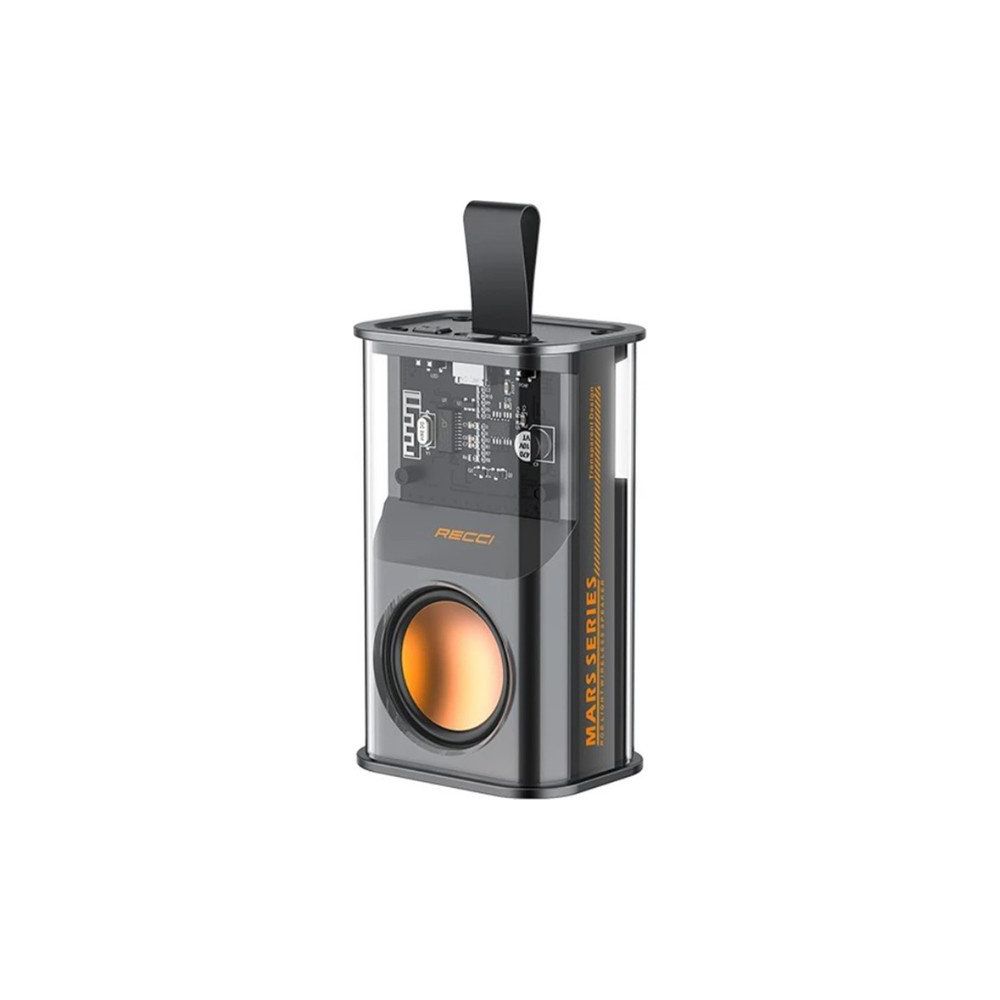 Recci RSK-W30 Mars Seri Siyah Bluetooth Hoparlör