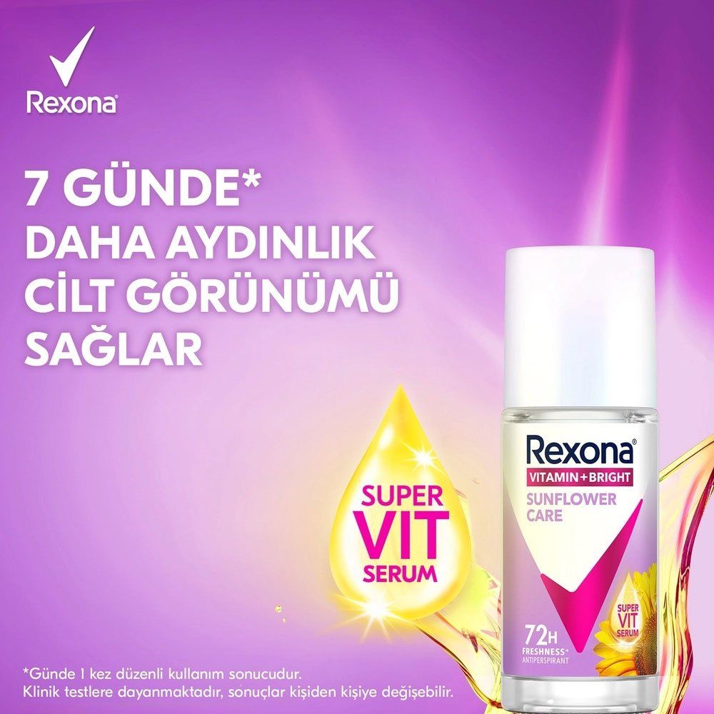 Rexona Vitamin Bright Sunflower Care 45 ml Kadın Deodorant Roll-On