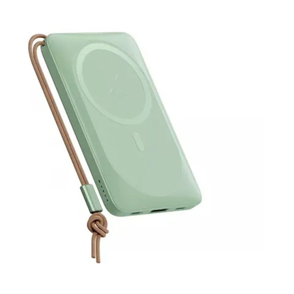 Rock P89 10.000 Mah 20 W Magsafe Kablosuz Şarjlı Yeşil Powerbank