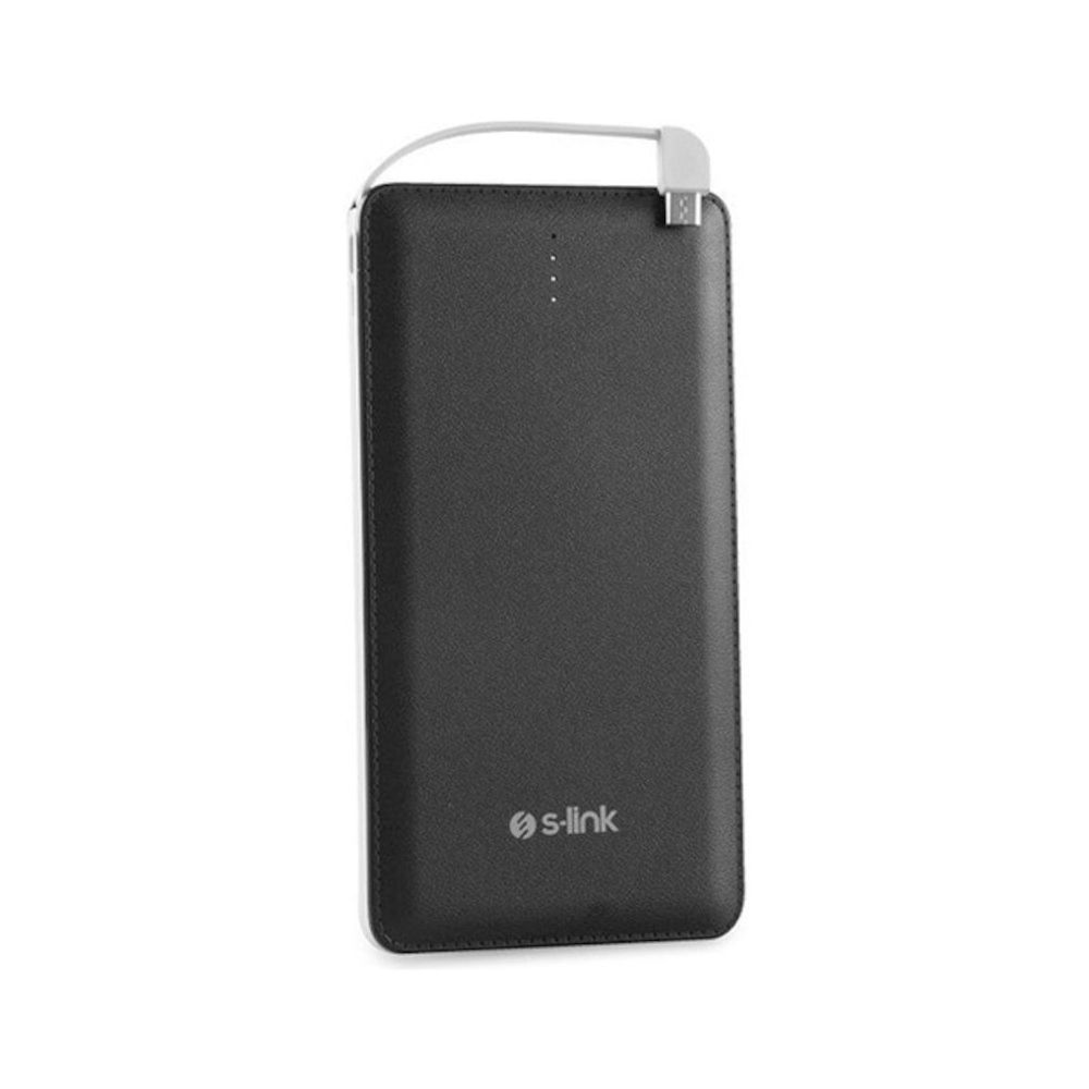 S-Link IP-1011 10000 mAh 2.1A-1A Çift Çıkışlı Taşınabilir Şarj Cihazı Siyah