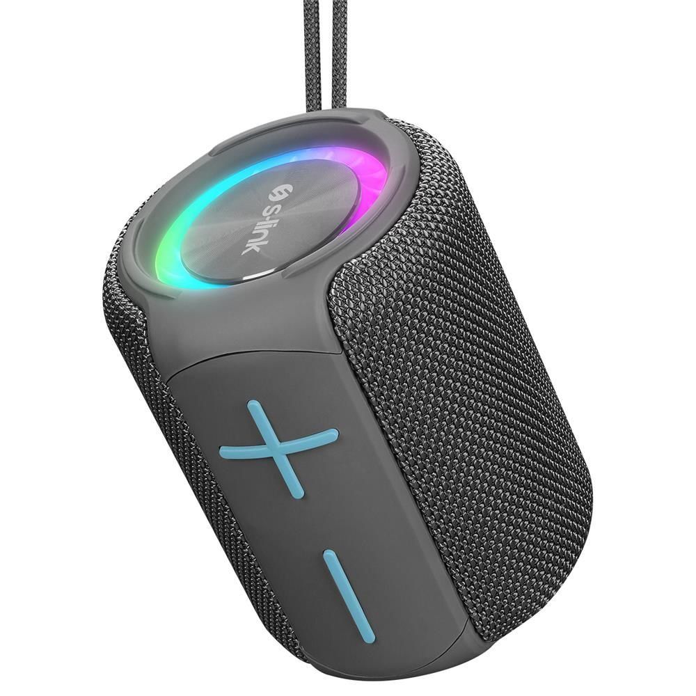 S-Link SL-S79 Roll Gri 6W 1200 mAh USB-TF-TWS-IPX5 Bluetooth Hoparlör