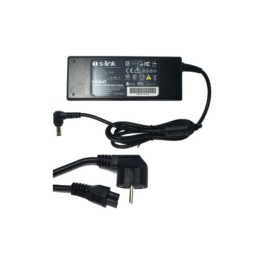 S-Link Toshiba Satellite C55D-A-15T 19V 4.74A Siyah 90w Laptop