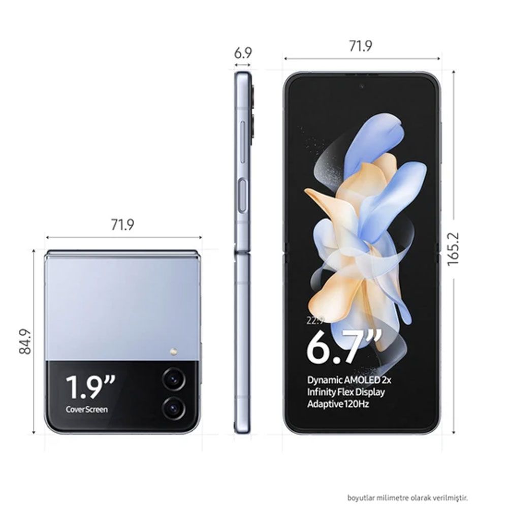 Samsung Galaxy Z Flip4 5G 128GB 8GB Ram 6.7 inç 12MP Akıllı Cep