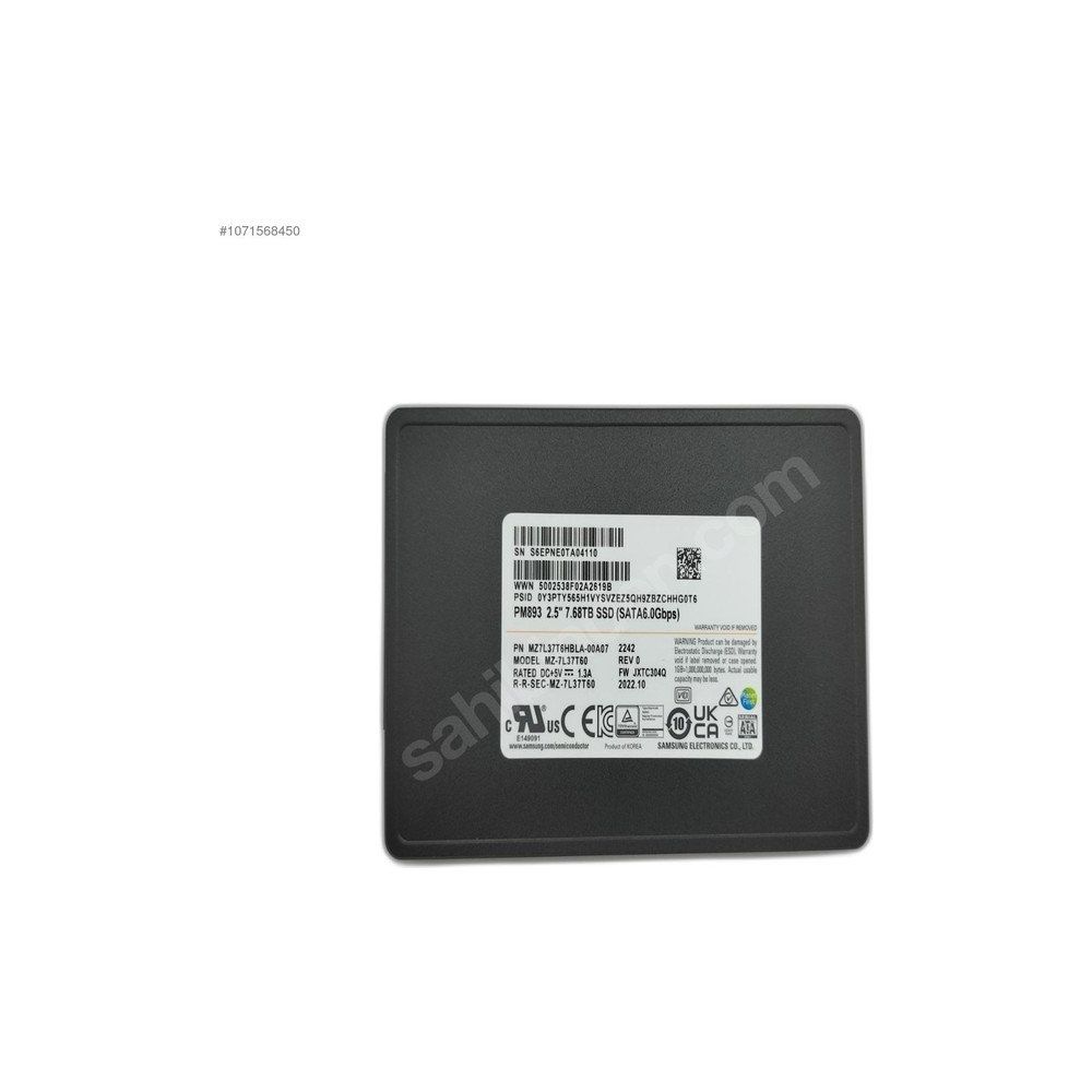 Samsung PM893 MZ-7L3960HCJR SATA 3.0 2.5 inç 960GB SSD