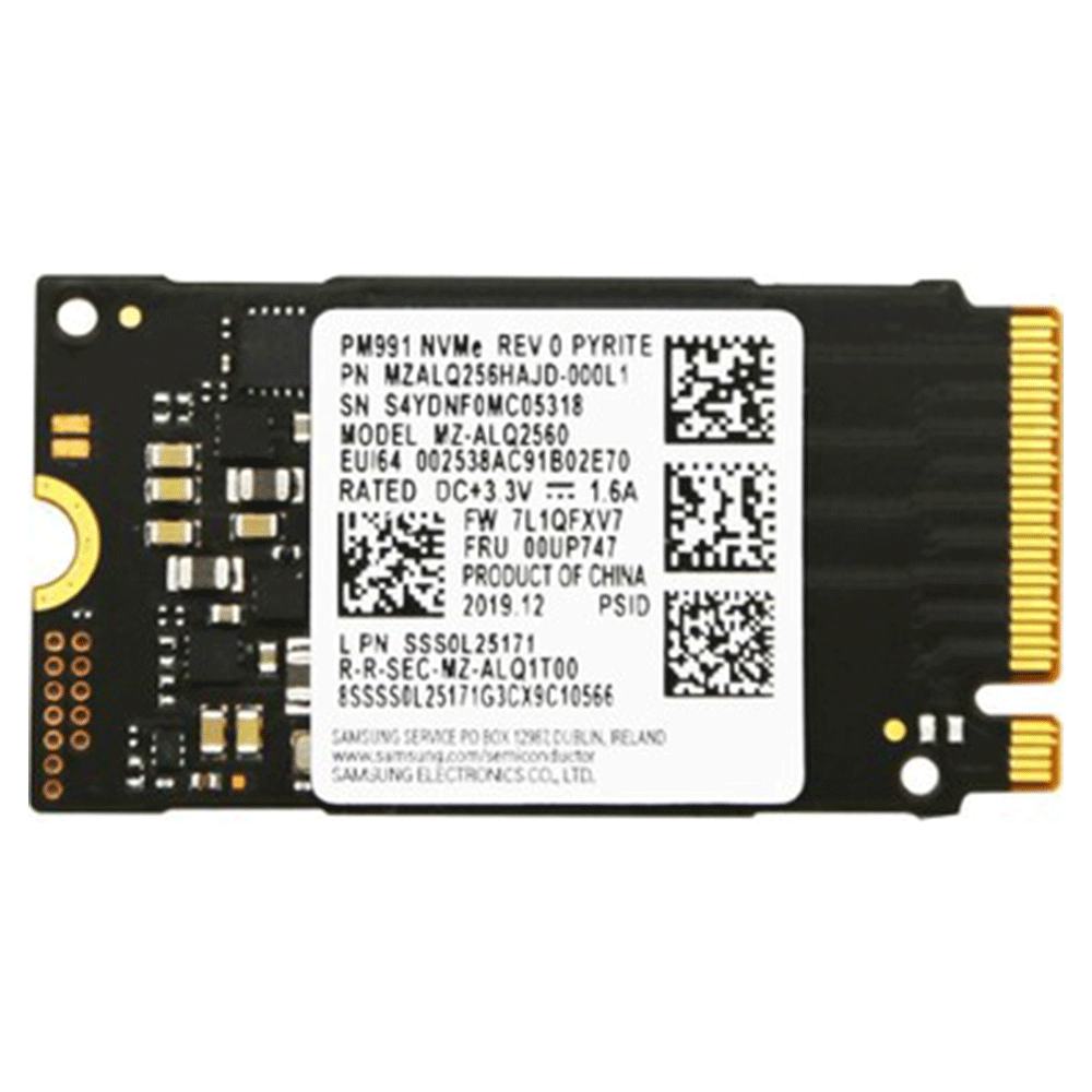 Samsung PM991A MZALQ256HBJD-00BL2 256 GB M.2 NVME SSD