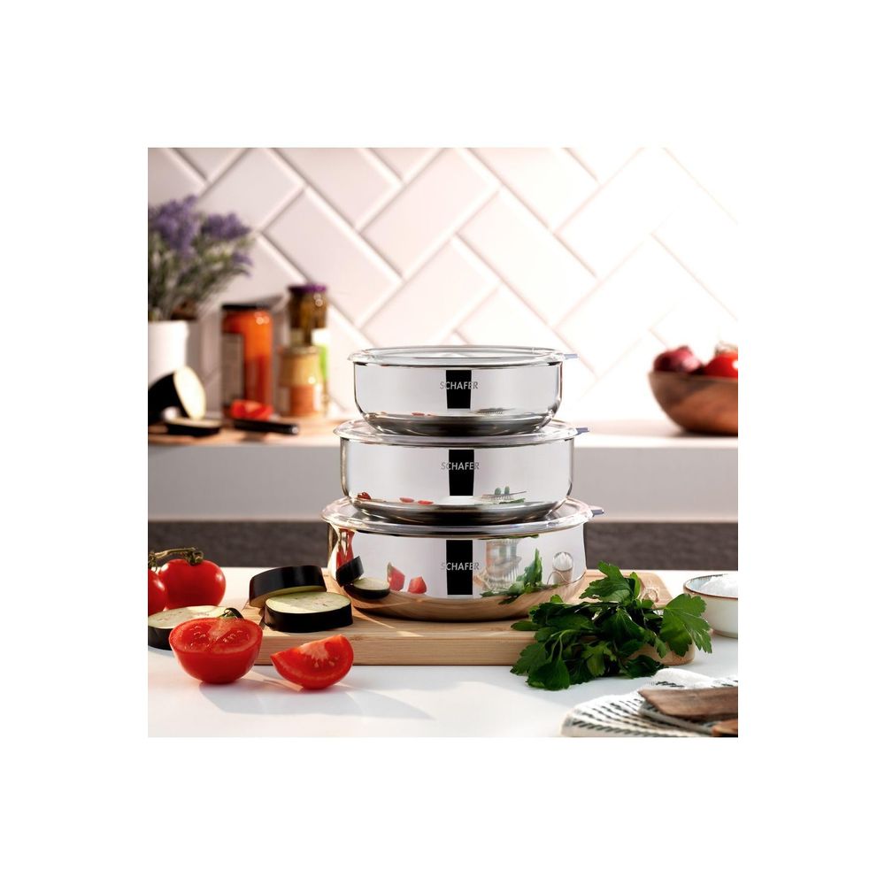 Schafer Practi 16-18-20 cm 6 Parça Çelik Saklama Kabı Fiyatları