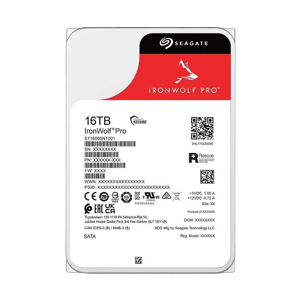 Seagate ST16000NT001 Ironwolf 16 TB 3.5 inç 7200RPM 256 MB NAS