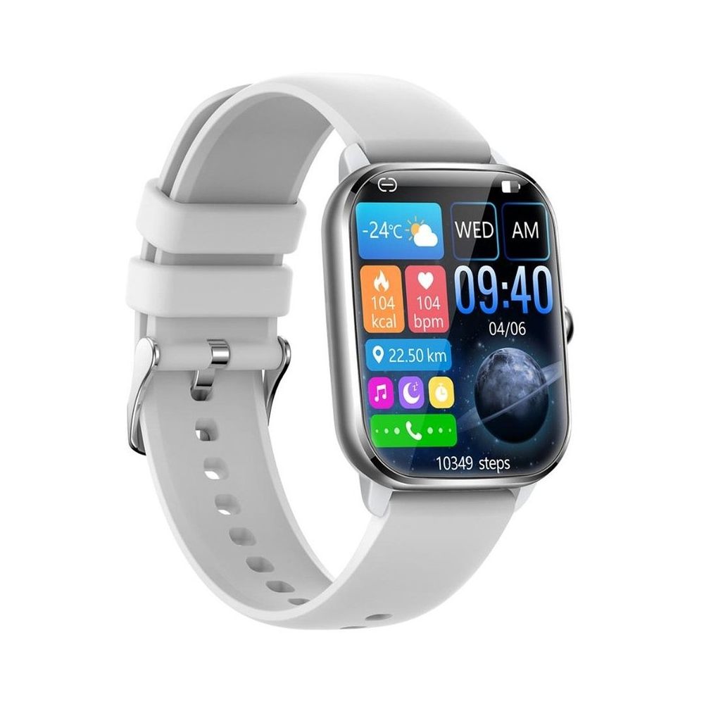 Shaza SA8002/BK Gümüş Beyaz Akıllı Saat