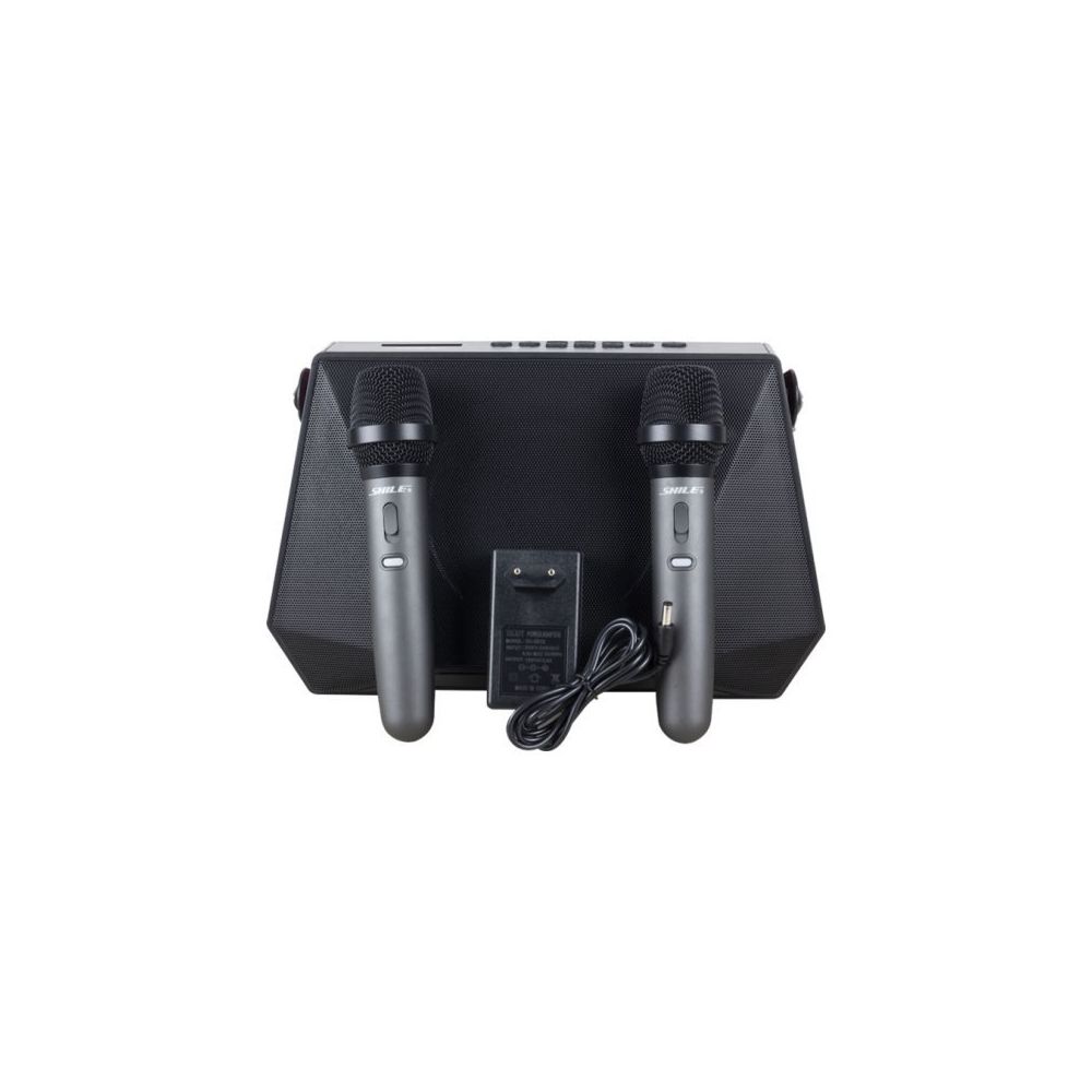 Shile SL-2013 Kumandalı USB SD BT Seyyar Taşınabilir Hoparlör + İki Adet El Mikrofonu