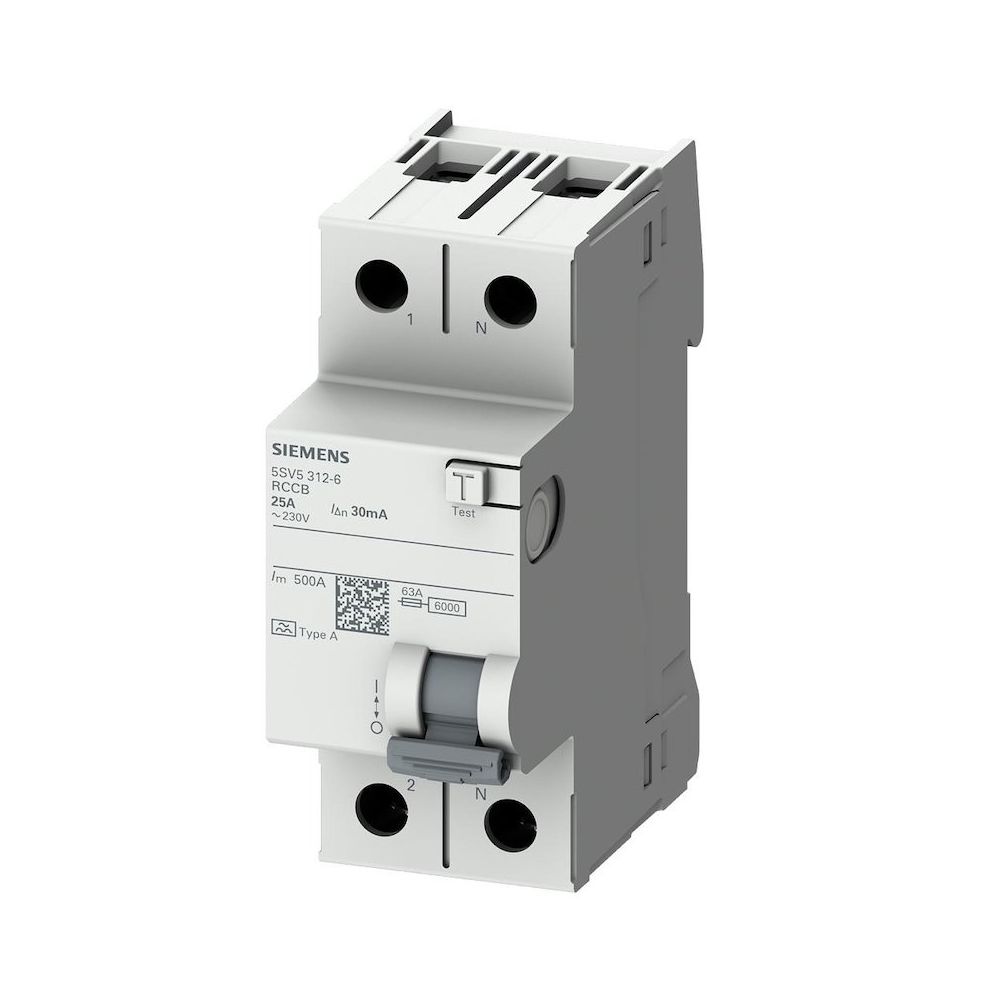 Siemens 5SV5314-6 40 A 230 V IP+N A Tip Hata Akım Koruma Anahtarı