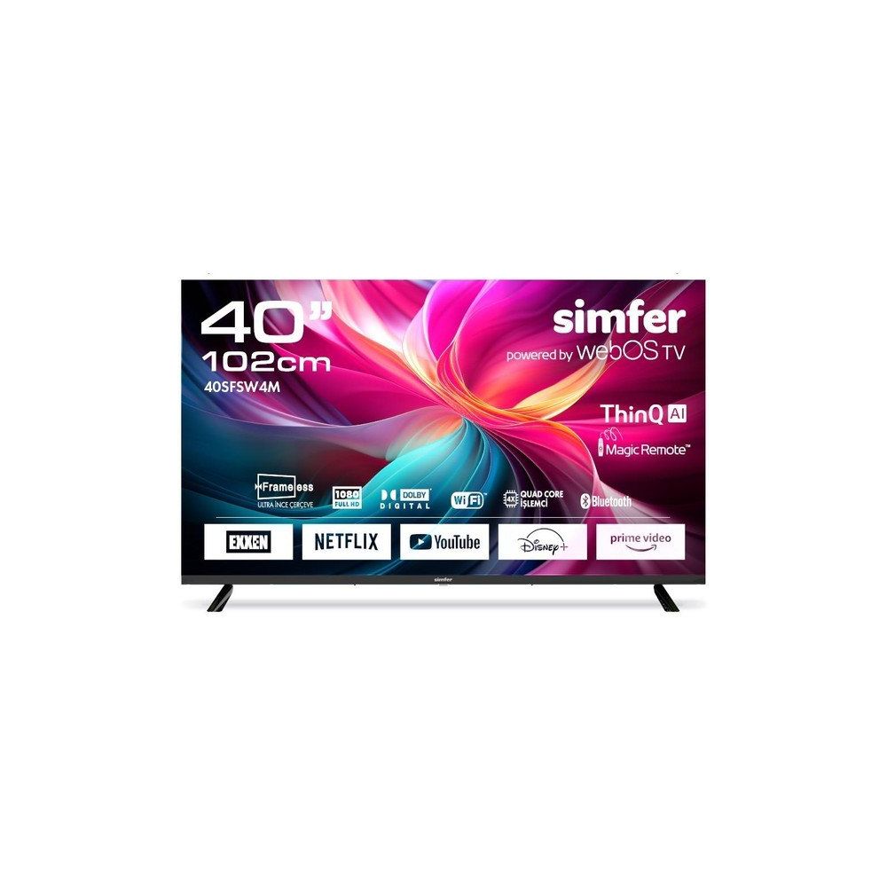 Simfer 40SFSW4M 40 inç 102 Ekran Full HD WebOS LED TV