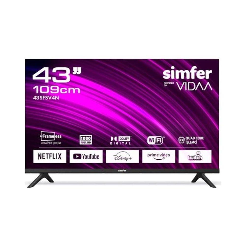 Simfer 43SFSV4N 43 inç 109 Ekran Full HD Vidaa LED TV