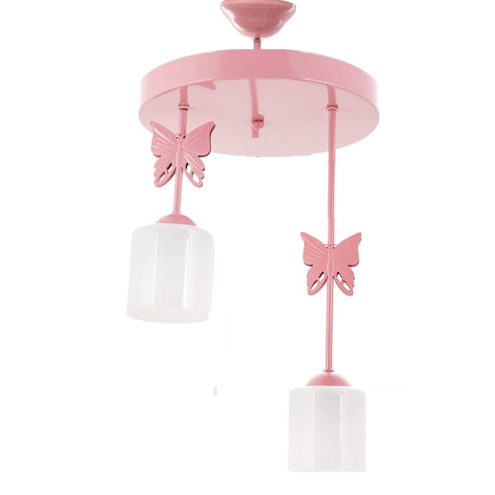 Sinem Avize Idil Pembe 2 Li Kelebek Cocuk Genc Odasi Avize Fiyatlari