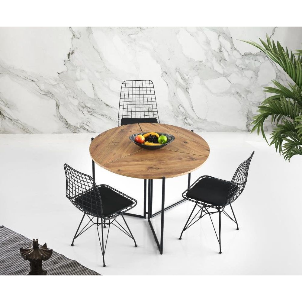 Sivas Gozde Mobilya 80 Cm Portatif Katlanir Yuvarlak Balkon Mutfak Masa 3 Sandalye Takim Fiyatlari