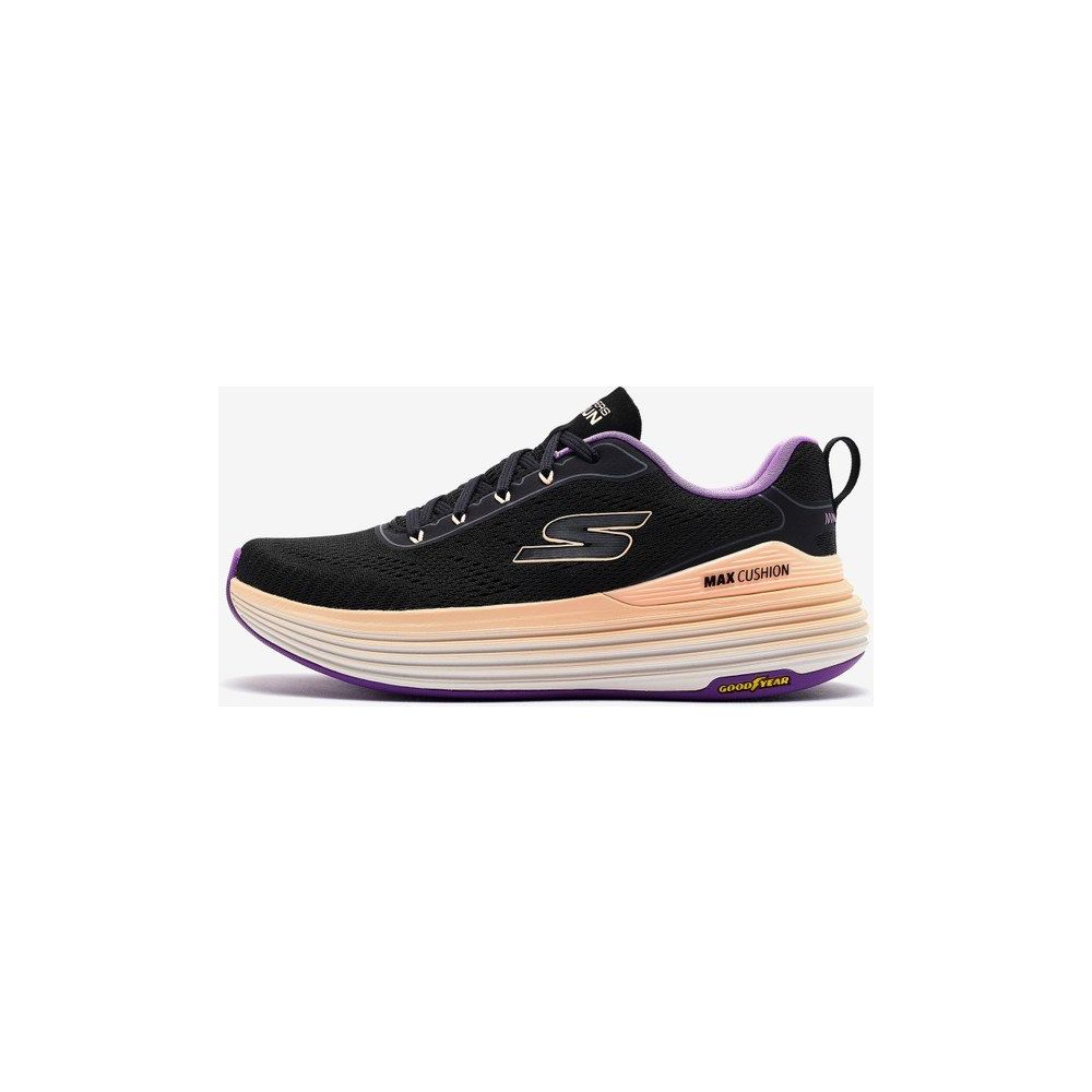 s Skechers 129265 BKPR Max Cushioning Suspension Siyah Kadın Koşu