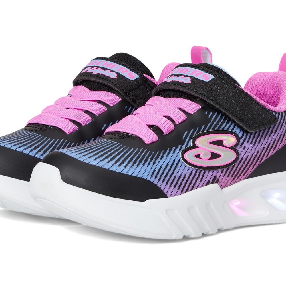 Skechers FLİCKER FLASH LİGHT TAKEOVER Kız Çocuk Gs Siyah Işıklı