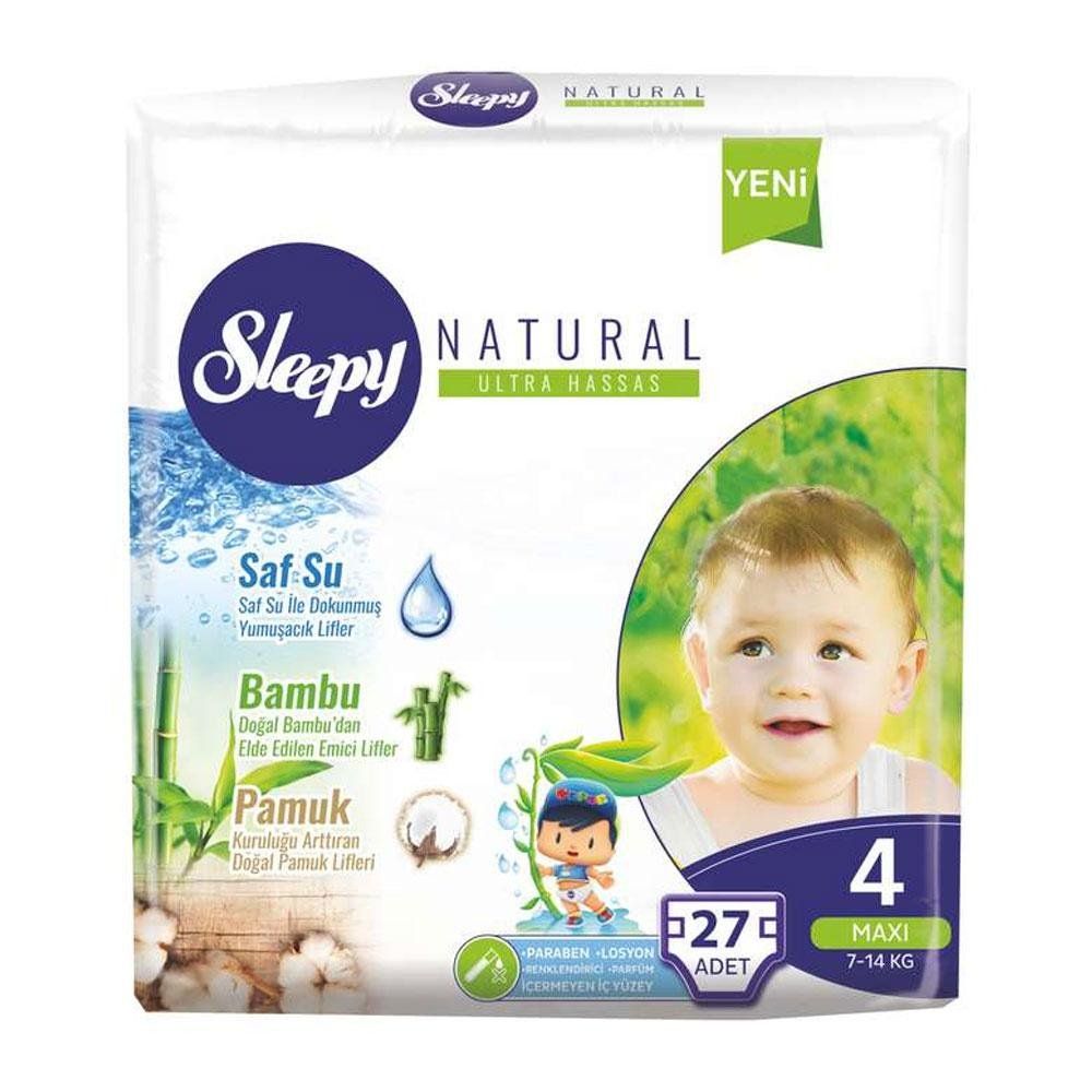 sleepy natural no 4 maxi 27 li cocuk bezi fiyatlari