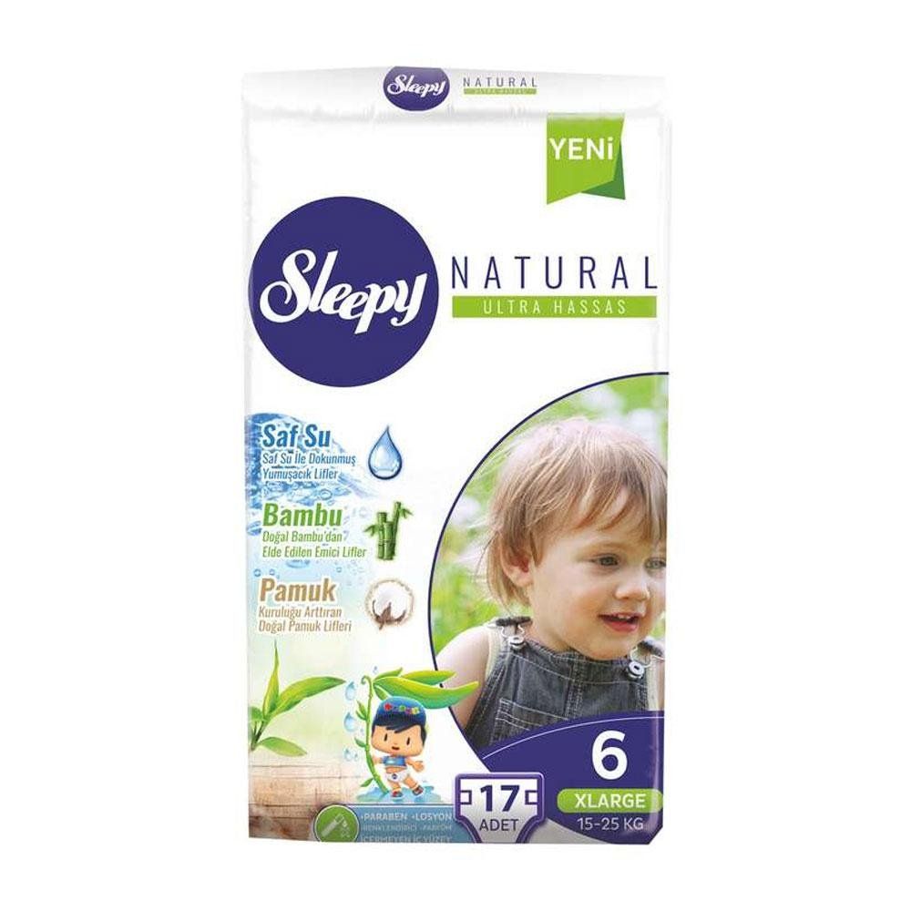 sleepy natural no 6 xlarge 17 li cocuk bezi fiyatlari