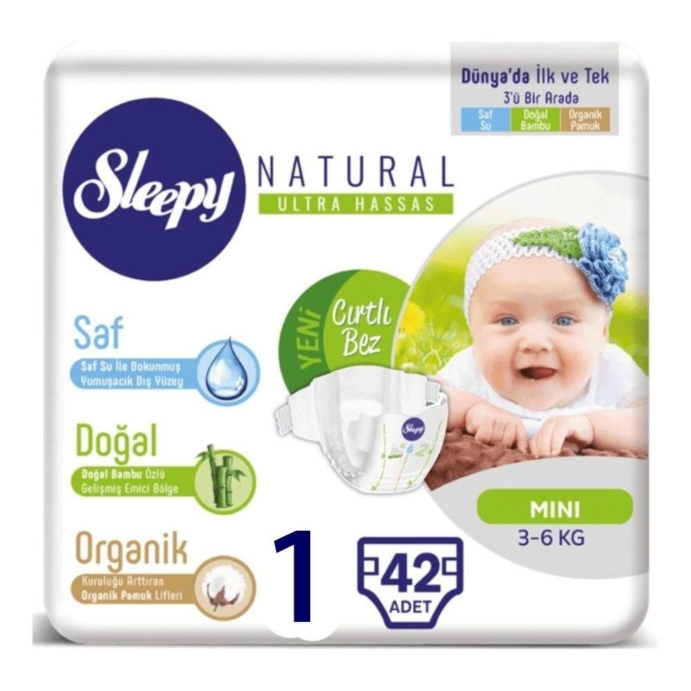 sleepy natural no 1 yenidogan 42 adet bebek bezi fiyatlari