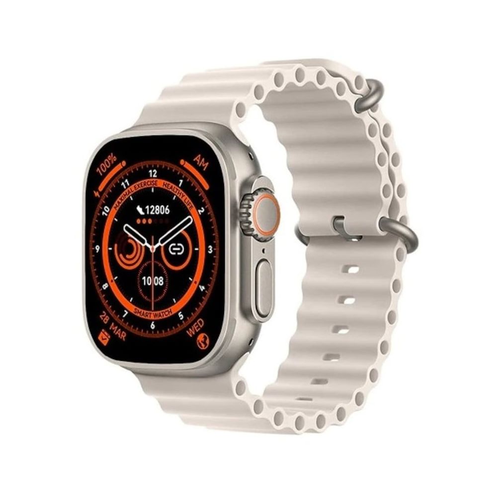 SmartWatch Gs8 Ultra Watch 8 Ultra Premium Beyaz Akıllı Saat