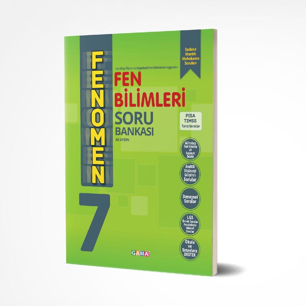 7 Sinif Fen Bilimleri Fenomen Soru Bankasi Gama Okul Yayinlari Fiyatlari