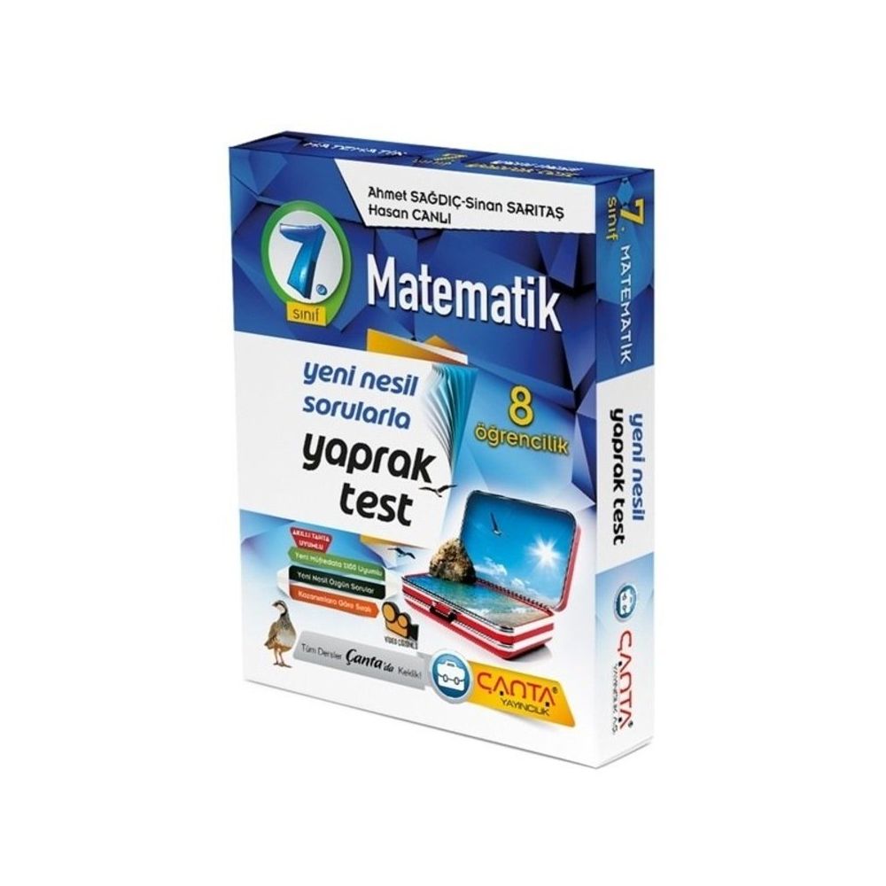 7 sinif matematik 8 ogrencilik kutu yaprak test canta yayinlari fiyatlari