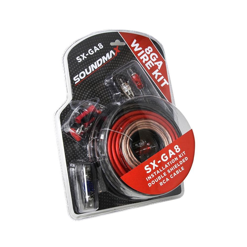 Soundmax SX-AWG8 8GA Vakumlu Oto Anfi Kablo Seti Fiyatları