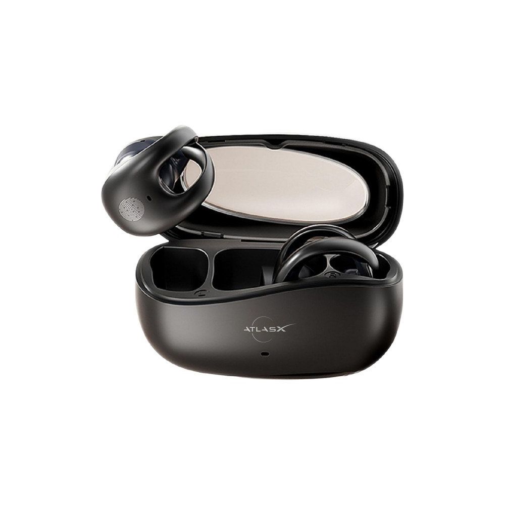 Spovan AtlasX AirClips Siyah Bluetooth Kulaklık