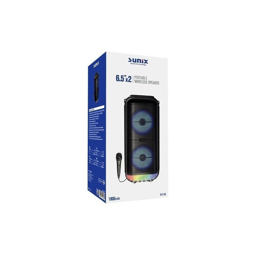 Storemax BTS-95 1800 mAh Mikrofonlu LED Işıklı Bluetooth Hoparlör
