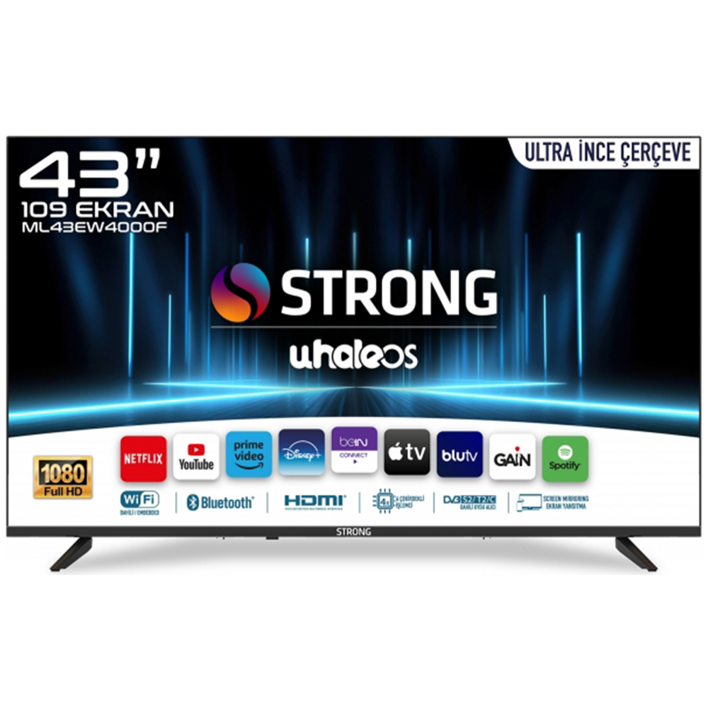 Strong ML43EW4000 43 inç 109 Ekran Full HD Whale OS LED TV