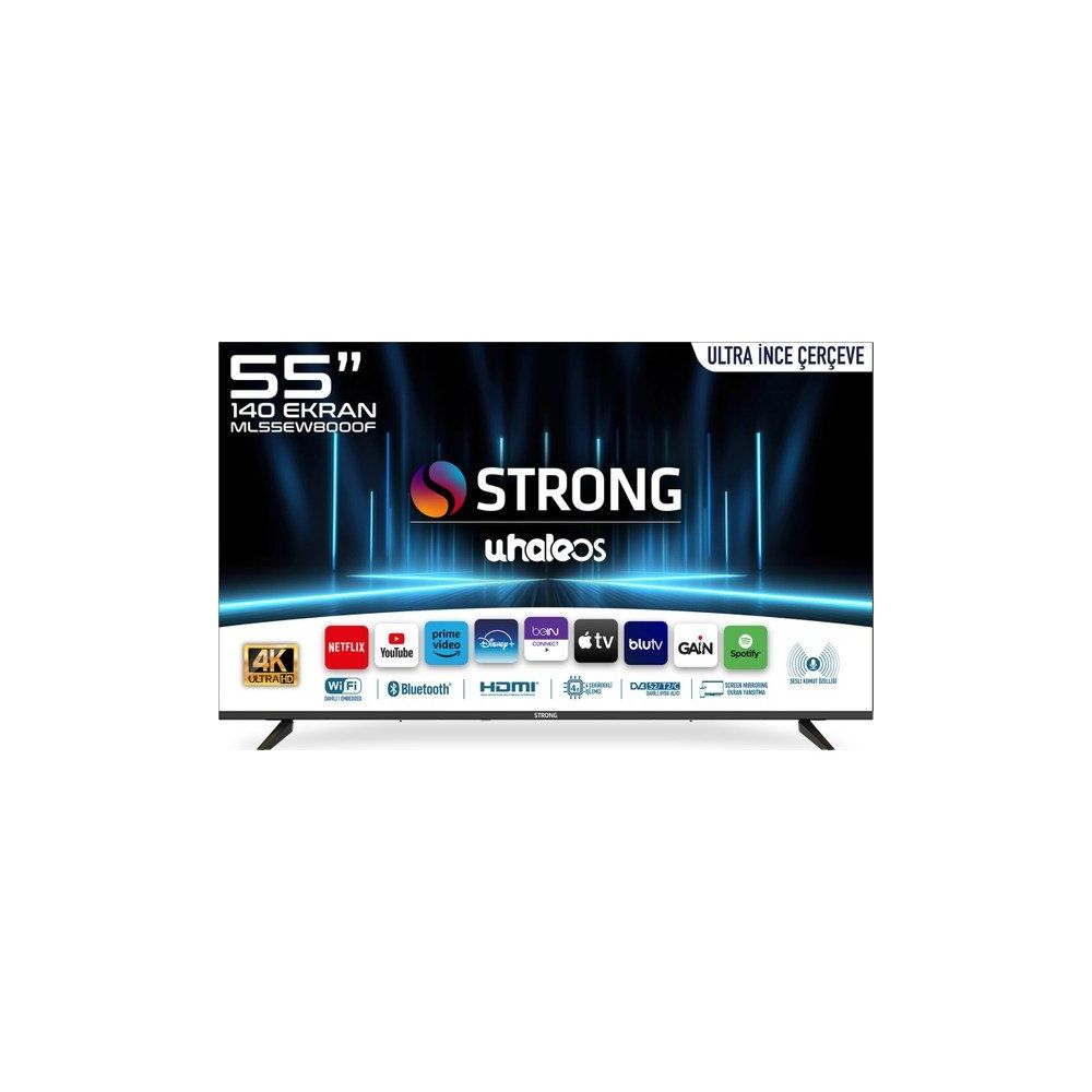 Strong ML55EW8000F 55 inç 140 Ekran 4K Ultra HD Whale OS LED TV