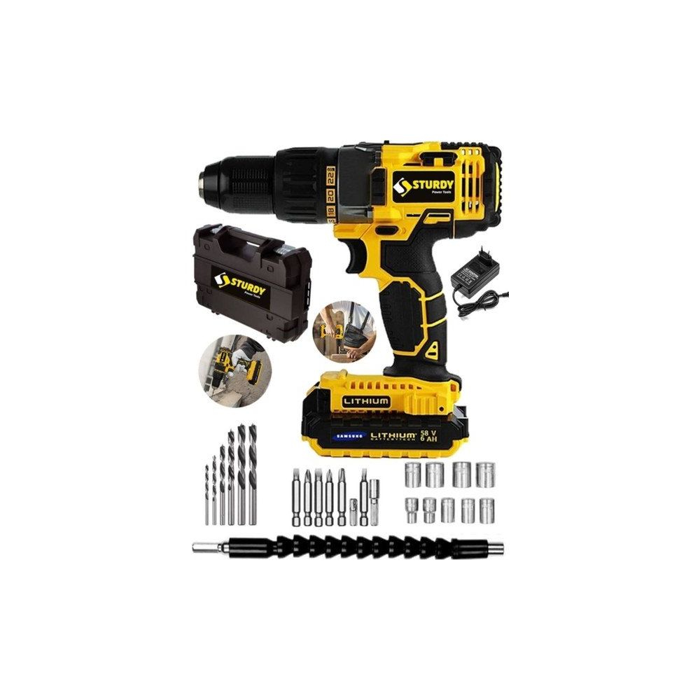 Sturdy Japon Technology 58V8AH W-Q-Z Seri Metal Şanzuman Şarjlı