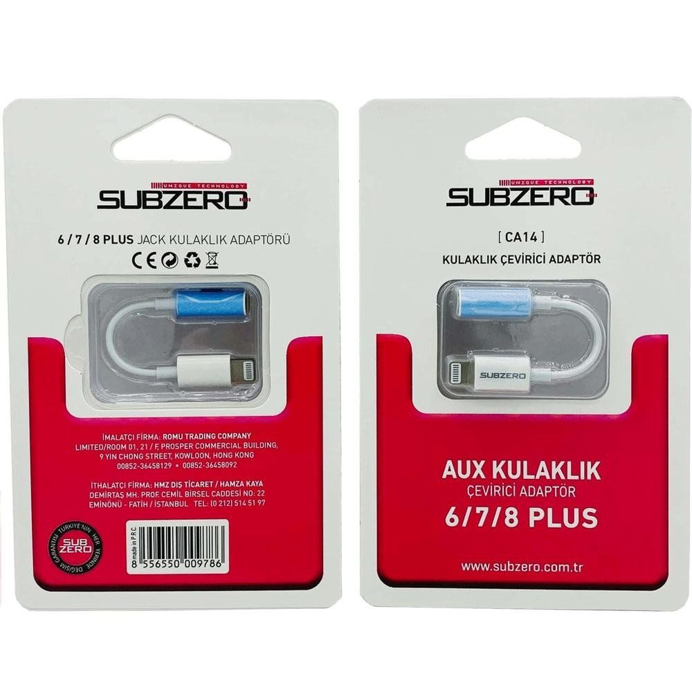 Subzero CA14 6-7-8 Plus Aux Kulaklık Çevirici Adaptör