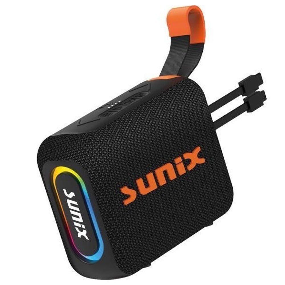Sunix BTS-400 Powerbank Özellikli Taşınabilir Siyah Bluetooth Hoparlör