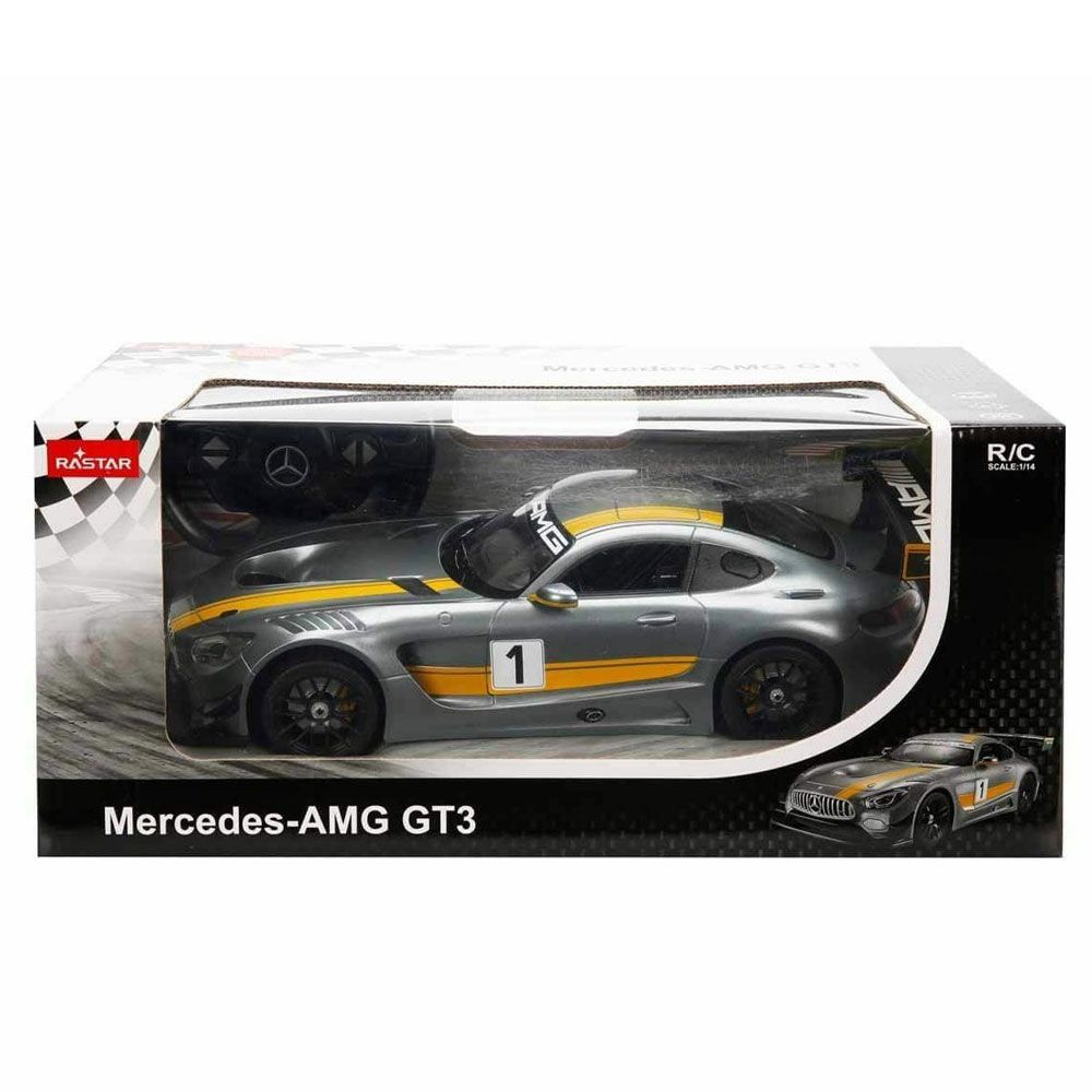 Sunman 74100 Mercedes AMG GT3 2.4 Ghz Işıklı Gri Oyuncak Araba