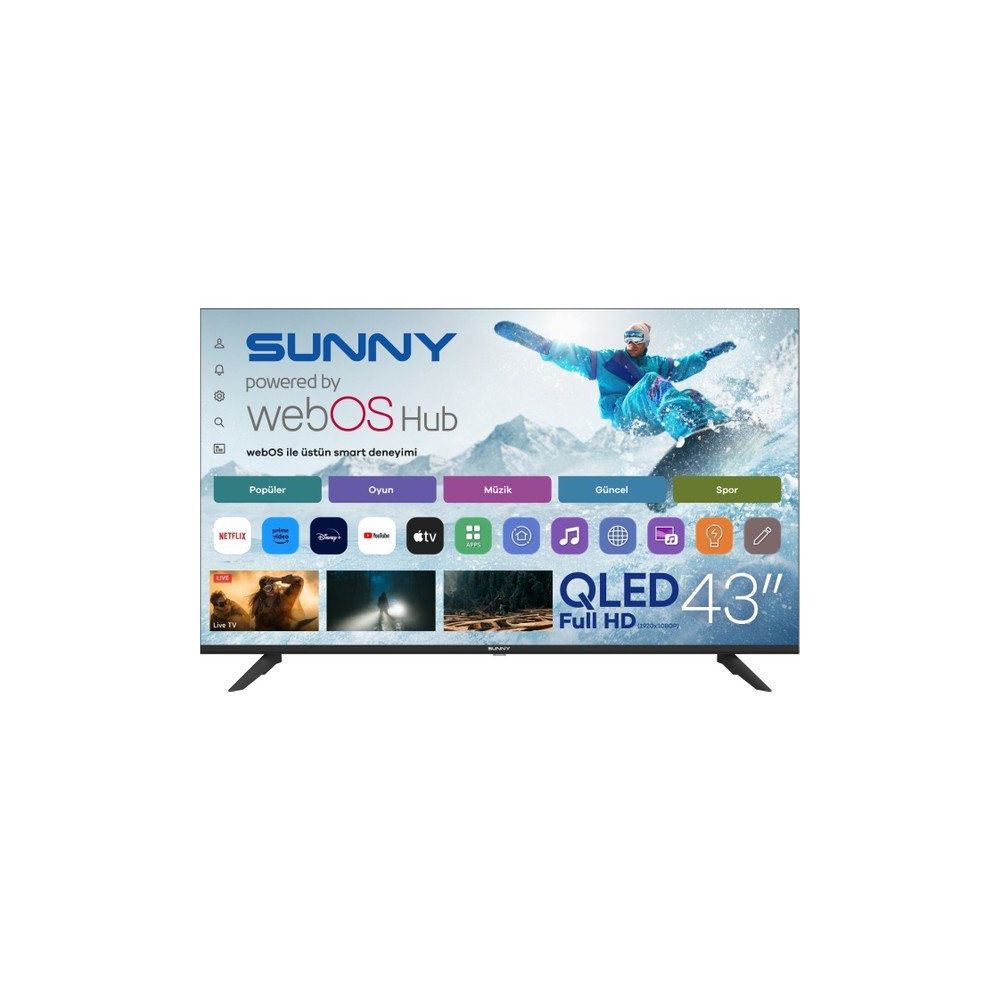 Sunny SN43QFMLN-W02S 43 inç 109 Ekran Full HD WebOS QLED TV