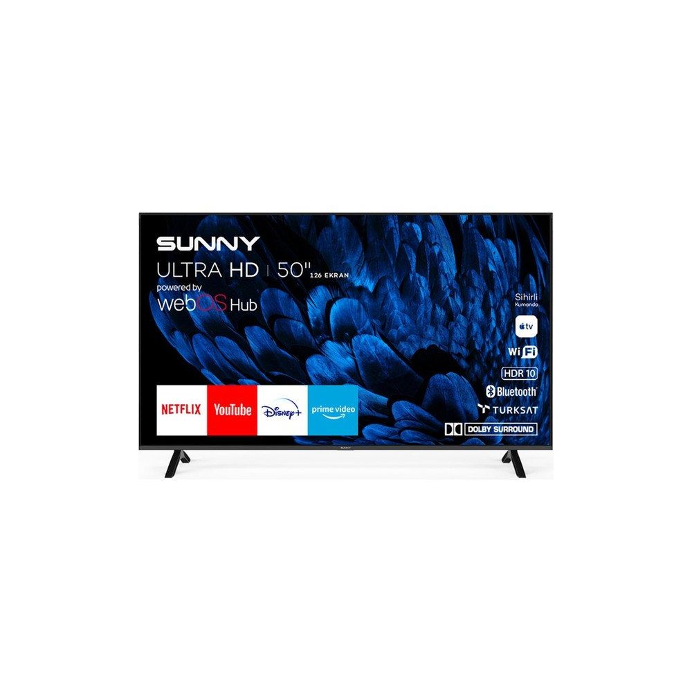 Sunny SN50QMN252 50 inç 127 Ekran 4K Ultra HD WebOS QLED TV