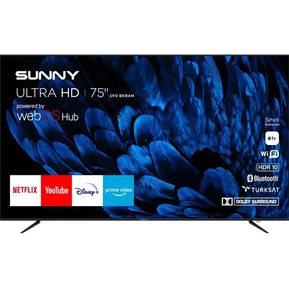 Sunny SN75LEDB252 75 inç 190 Ekran 4K Ultra HD WebOS LED TV