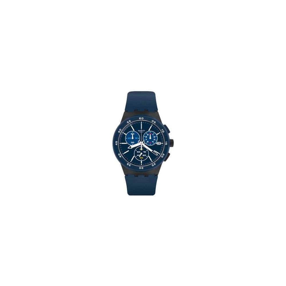 Swatch Blue Steward Mens Watch (SUSB417) Blue | WatchShop.com™