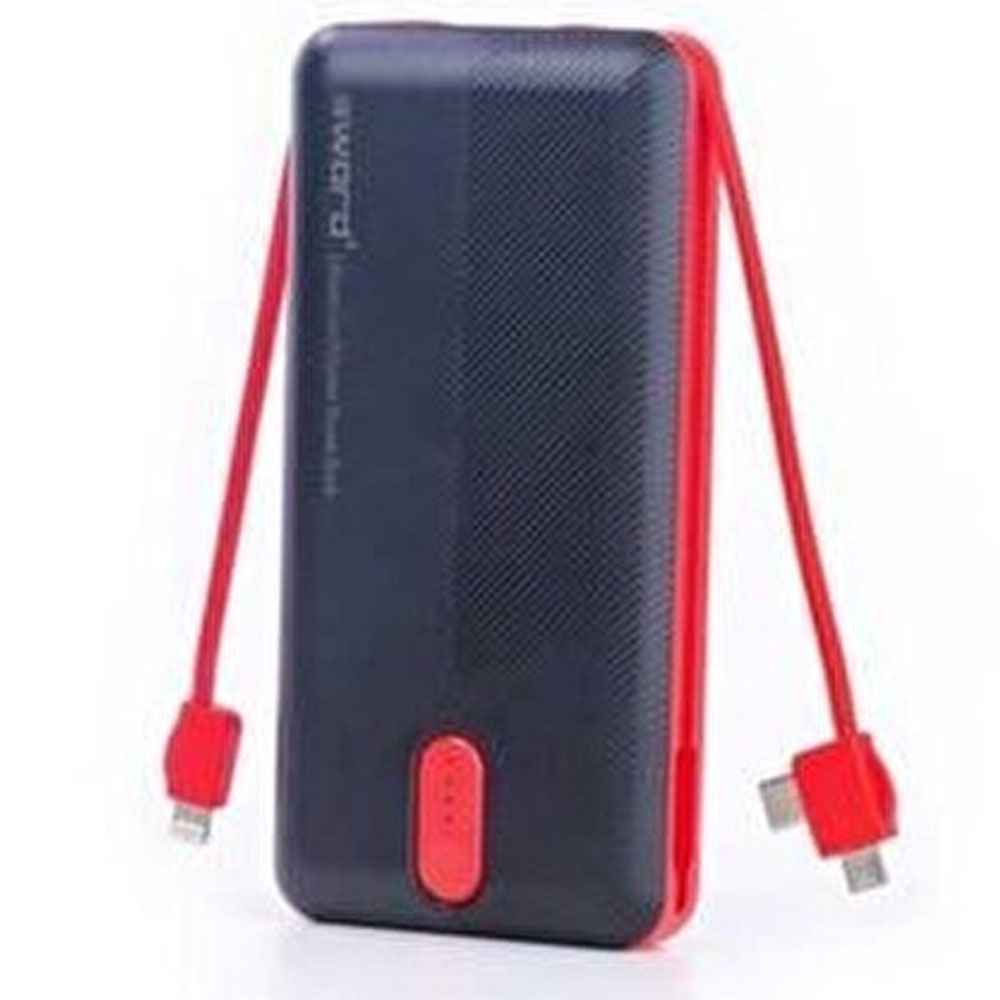 Sword 20000 mah Siyah Kırmızı Kendinden Kablolu Trıple Powerbank