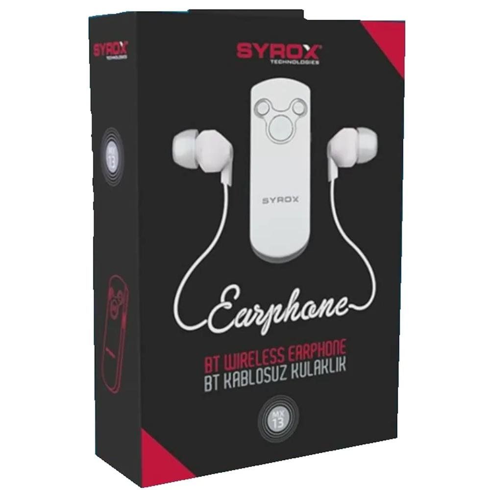 Syrox MX13 5.0 Beyaz Bluetooth Spor Kulaklık