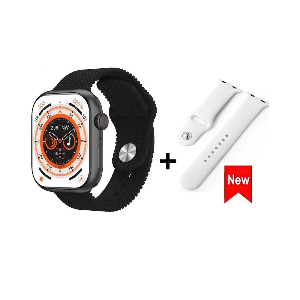 T-Max HK9 Pro Max Çift Kordonlu Siyah Akıllı Saat