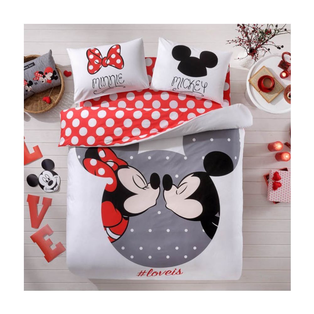 Taç Disney Mickey & Minnie Love Çift Kişilik Nevresim Takımı Fiyatları