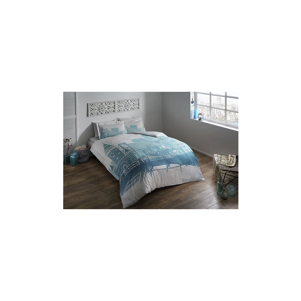 Tac Glow Istanbul Turkuaz Cift Kisilik Nevresim Takimi Fiyatlari