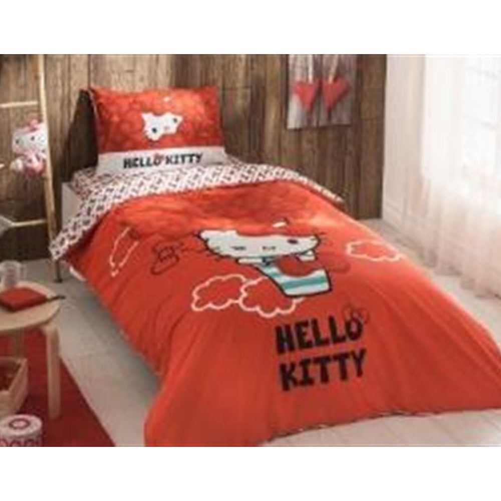 Tac Lisansli Hello Kitty Bow Tek Kisilik Nevresim Takimi Fiyatlari