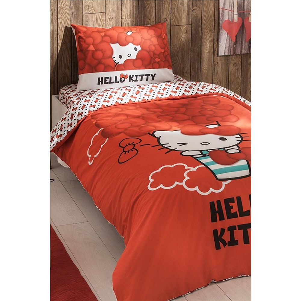 tac lisansli hello kitty tek kisilik nevresim takimi fiyatlari